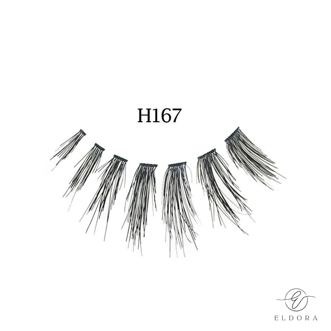 H167 Human Hair False Lashes