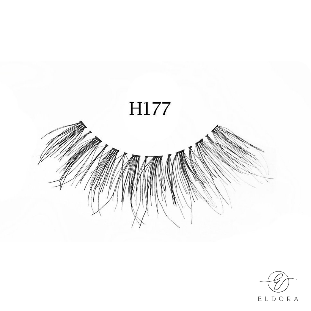 H177 Human Hair False Lashes – Eldora False Eyelashes
