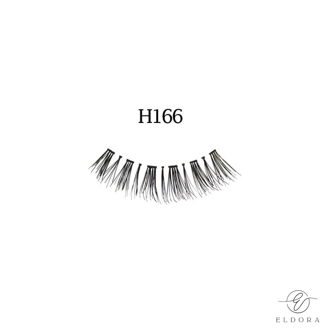 H166 Human Hair False Lashes
