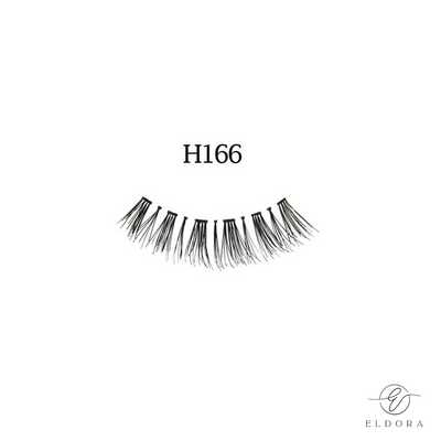 H166 Human Hair False Lashes