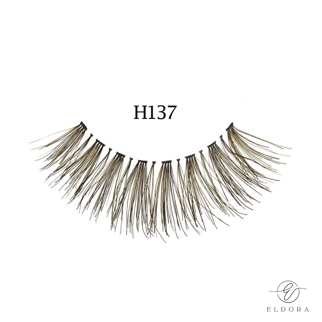 H137 Human Hair False Lashes