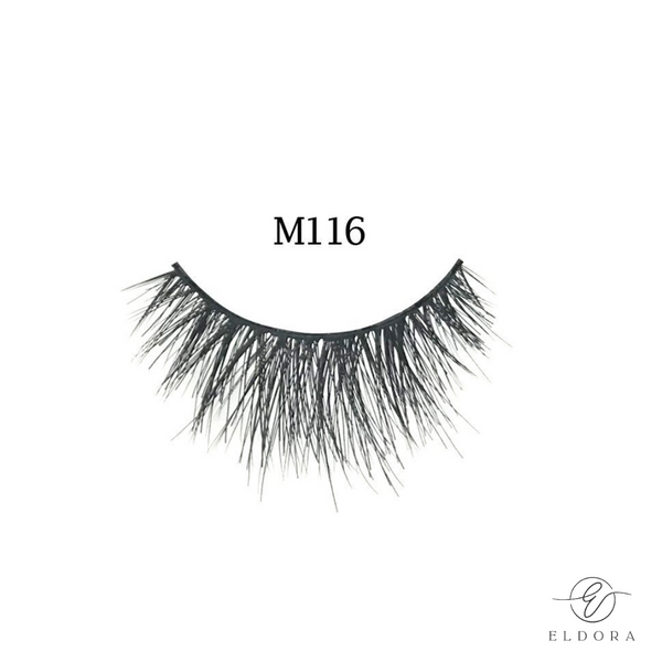 M116 Human Hair Multi Layered False Lashes – Eldora False Eyelashes