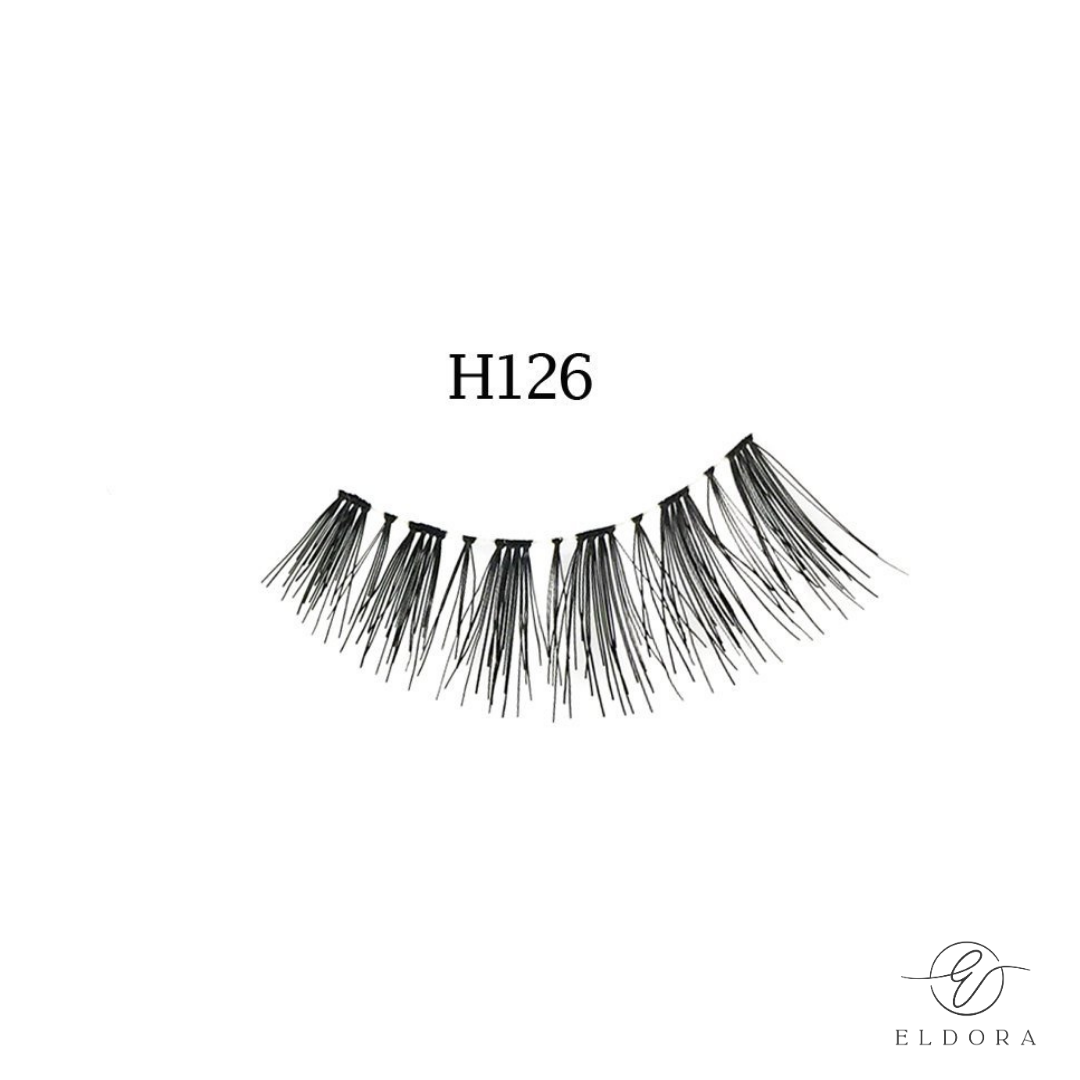 H126 Human Hair False Lashes