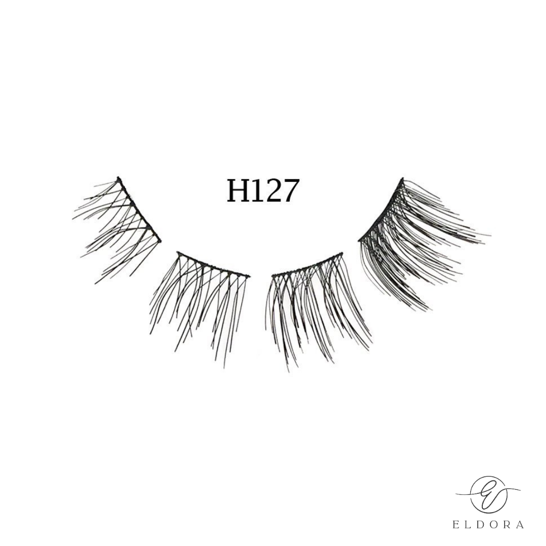 H127 Human Hair False Lashes