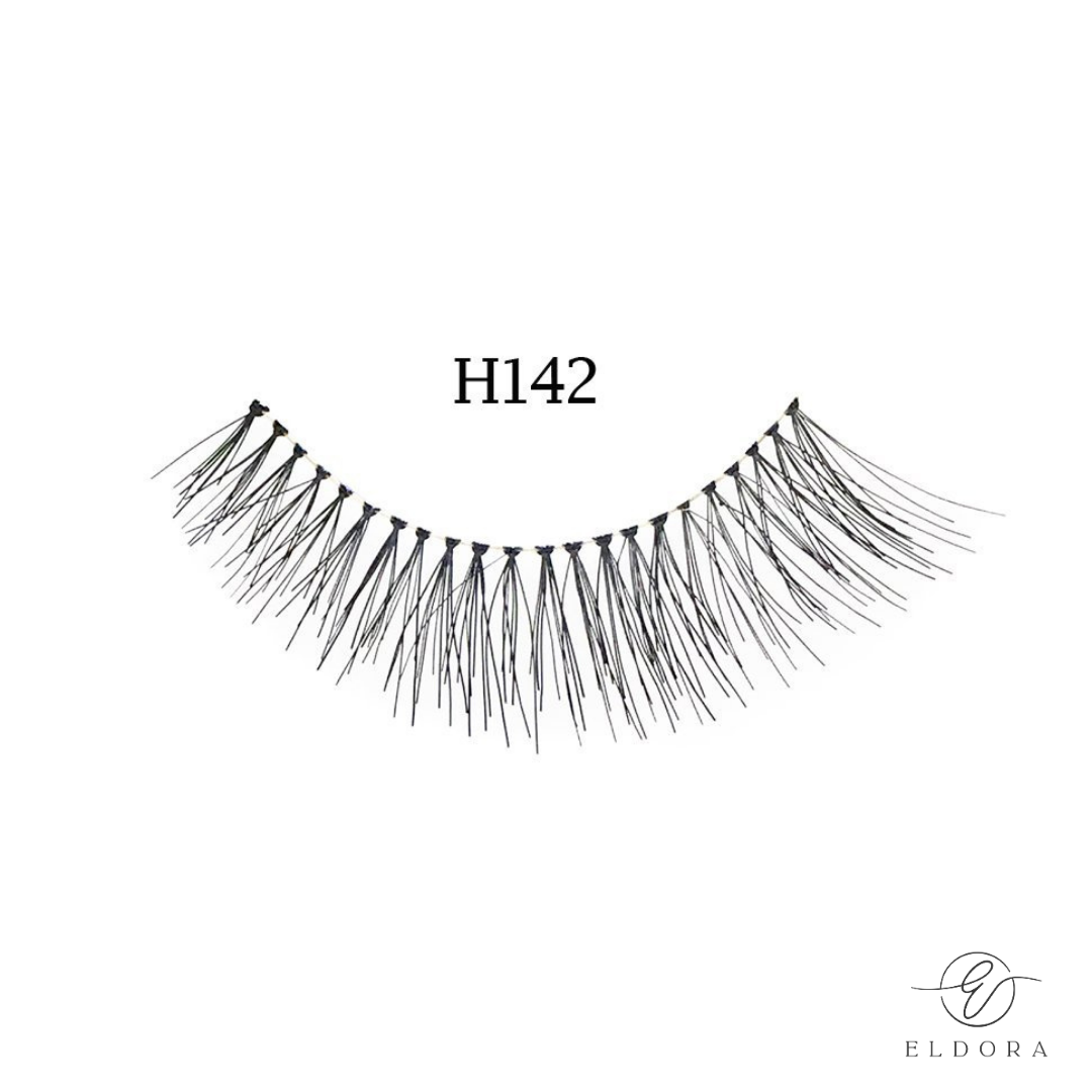 H142 Human Hair False Lashes